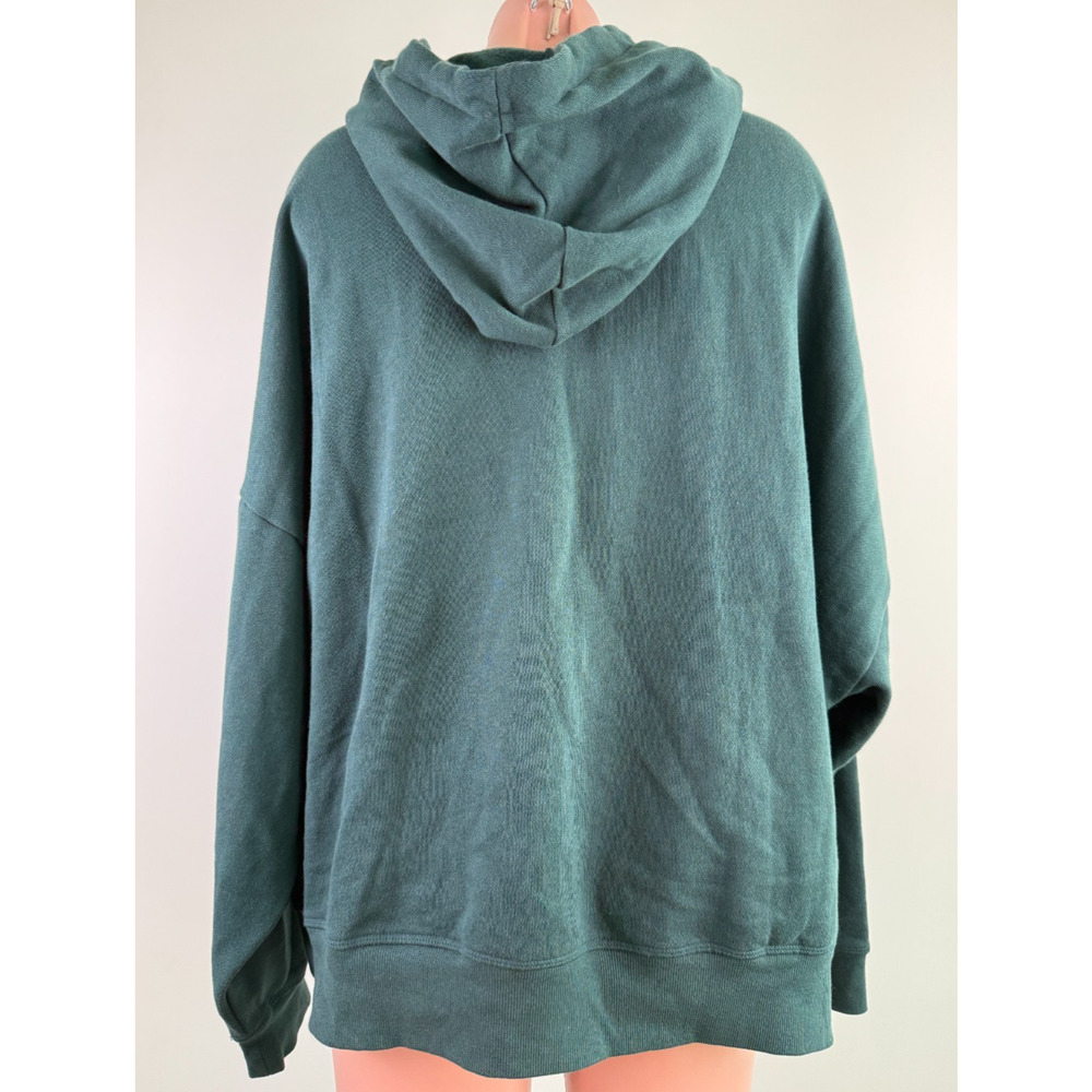 Victoria's Secret PINK Long Sleeve Full Zip Fleece Green Sweatshirt Size XXL - Picture 2 of 11
